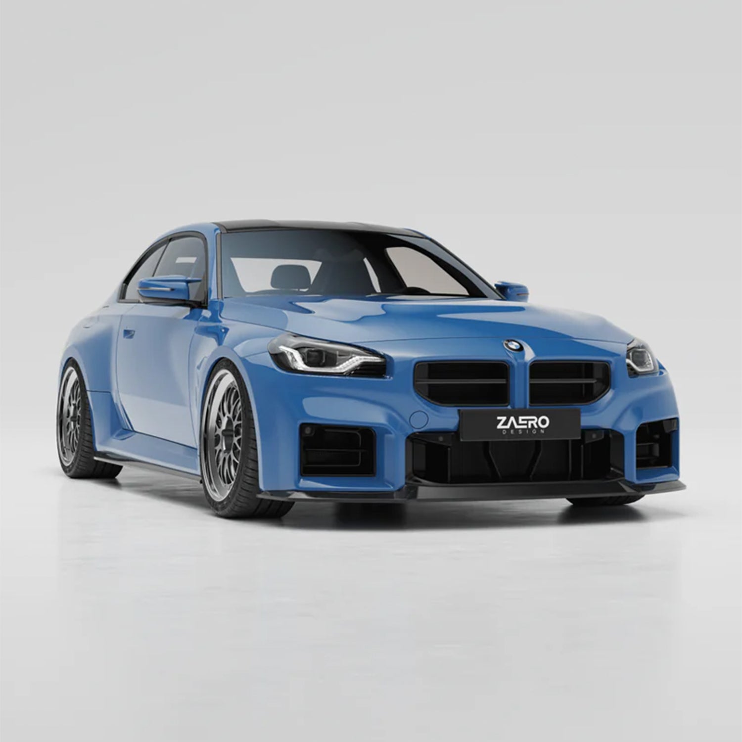 ZAERO Design BMW G87 M2 EVO-S Gloss Black Front Grilles