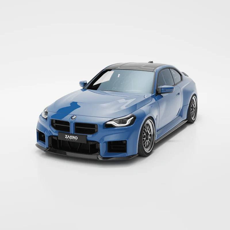 ZAERO Design BMW G87 M2 EVO-S Gloss Black Front Grilles