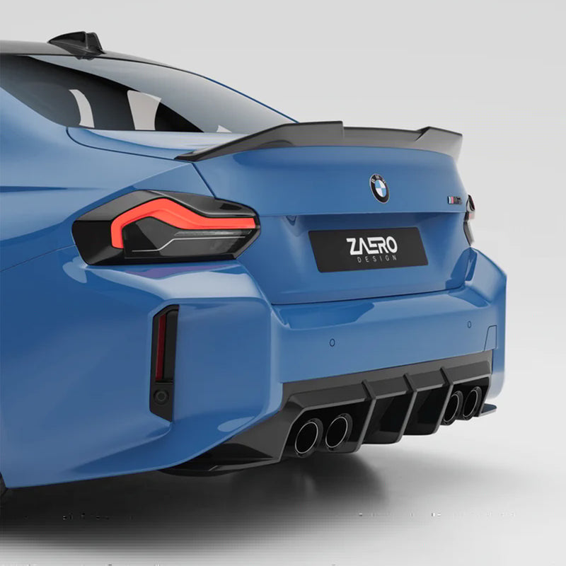ZAERO Design BMW G87 M2 EVO-S Gloss Black Rear Spoiler Lip