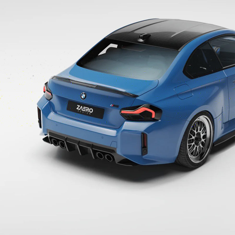 ZAERO Design BMW G87 M2 EVO-S Gloss Black Rear Spoiler Lip