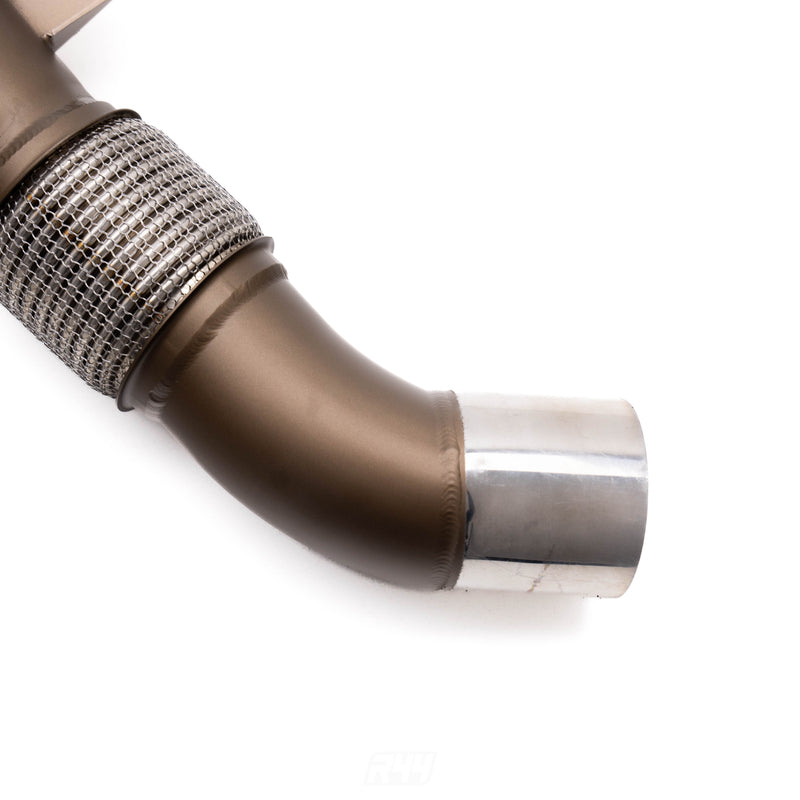 Deep Tone Industries BMW F Series B58 Ceramic Coated Exhaust Catless Downpipe (M140i, M240i, 340i, 440i, G30 540i & more)