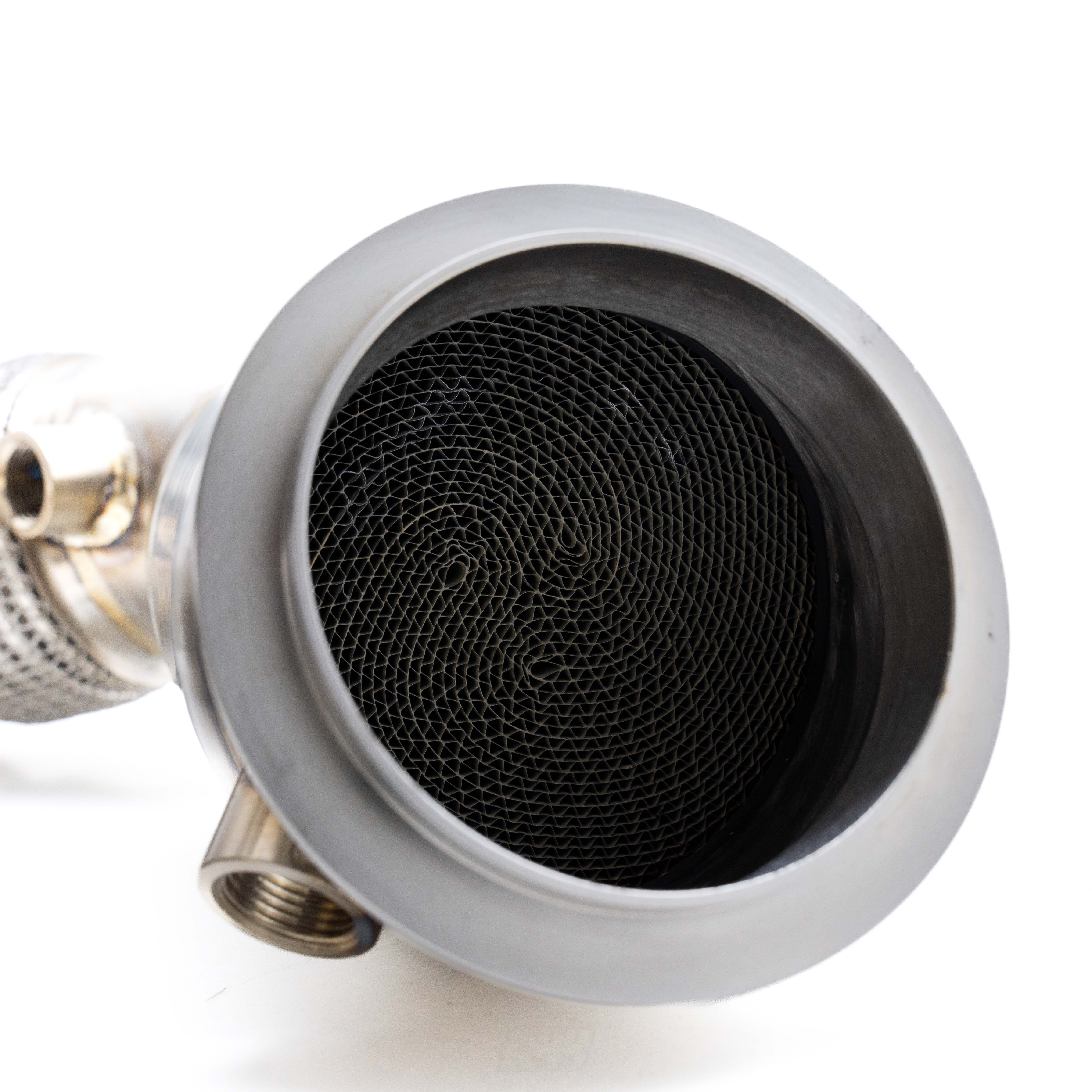 R44 BMW F80 M3, F82 M4 & F87 M2 Competition S55 Exhaust 200 Cell Sports Cat Downpipes