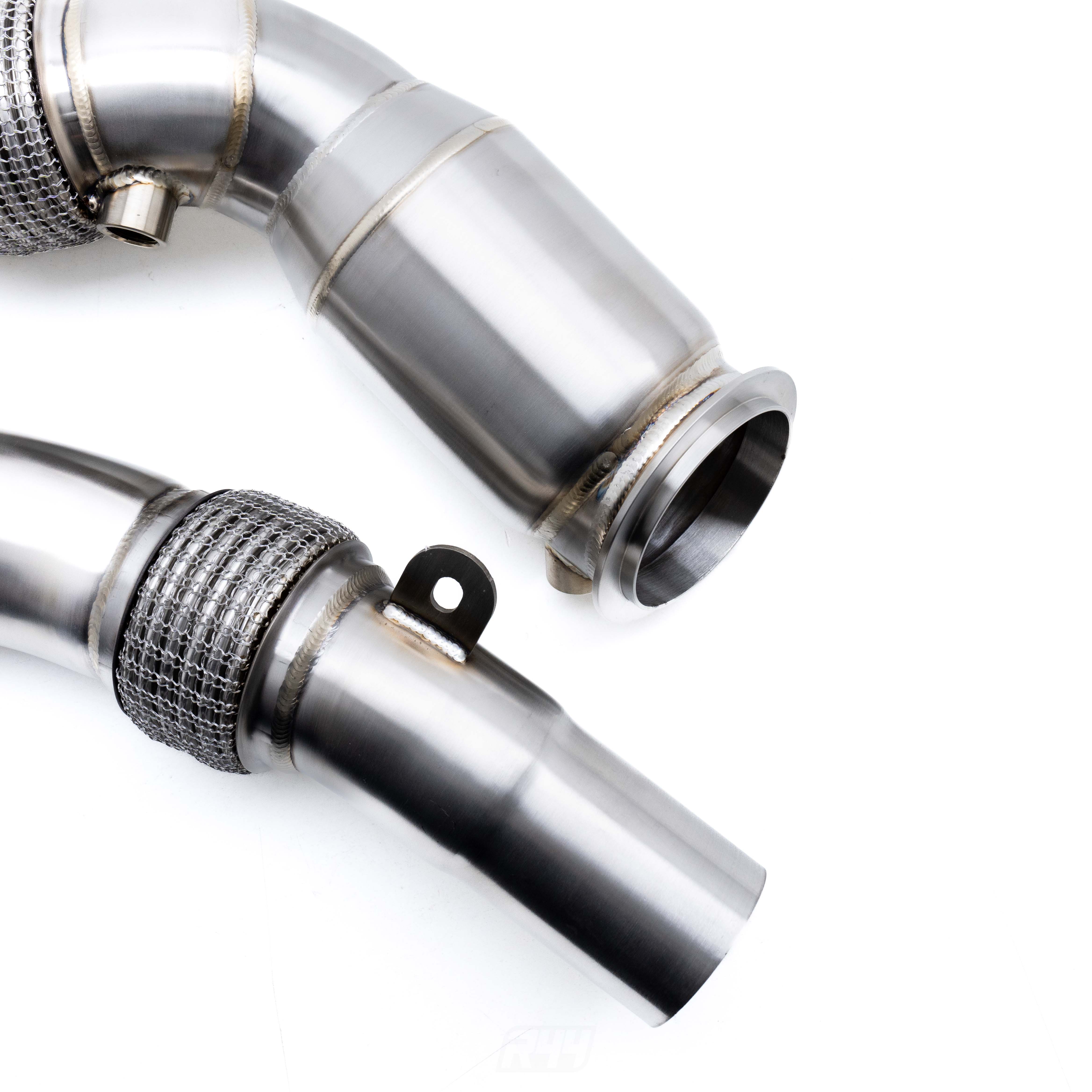 R44 BMW F80 M3, F82 M4 & F87 M2 Competition S55 Exhaust 200 Cell Sports Cat Downpipes