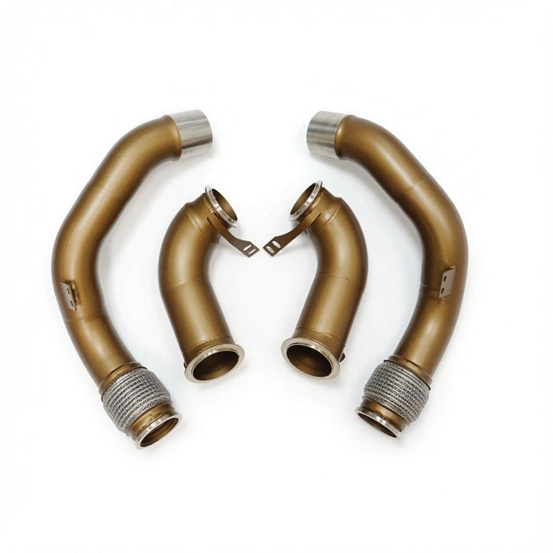BMW S63 F90 M5 & M8 Pre-LCI Decat Downpipes Ceramic Coated (2018-2020)