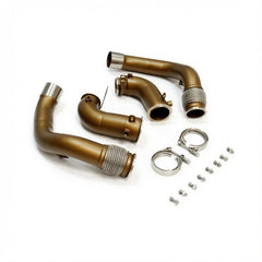 BMW S63 F90 M5 & M8 Pre-LCI Decat Downpipes Ceramic Coated (2018-2020)