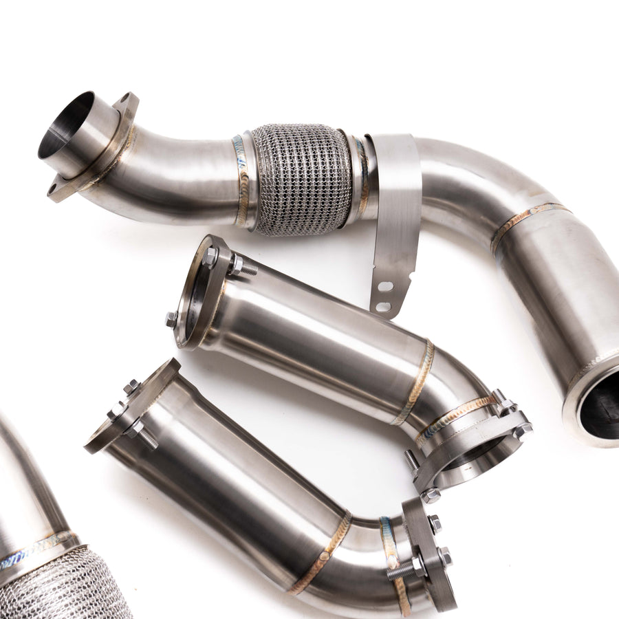 Deep Tone Industries BMW G90 & G99 M5 S68 Primary & Secondary Exhaust Catless Downpipes
