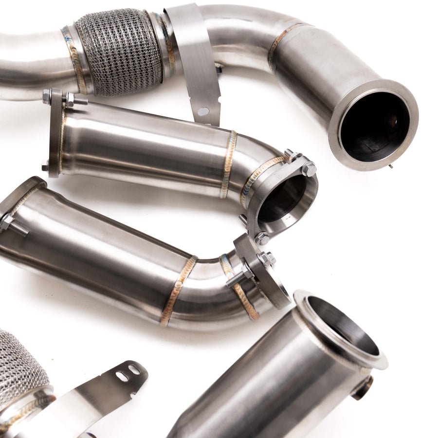 Deep Tone Industries BMW G90 & G99 M5 S68 Primary & Secondary Exhaust Catless Downpipes