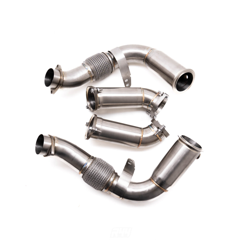 Deep Tone Industries BMW G90 & G99 M5 S68 Primary & Secondary Exhaust Catless Downpipes