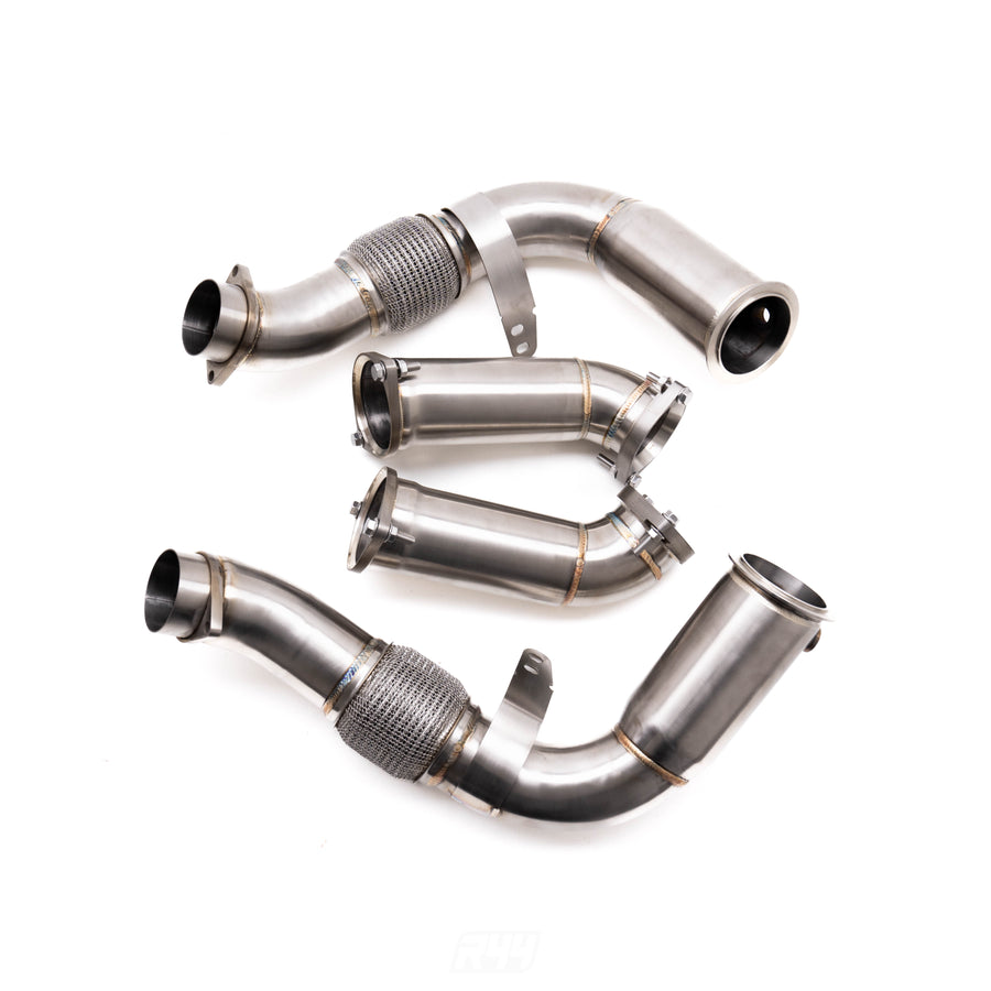 Deep Tone Industries BMW G90 & G99 M5 S68 Primary & Secondary Exhaust Catless Downpipes