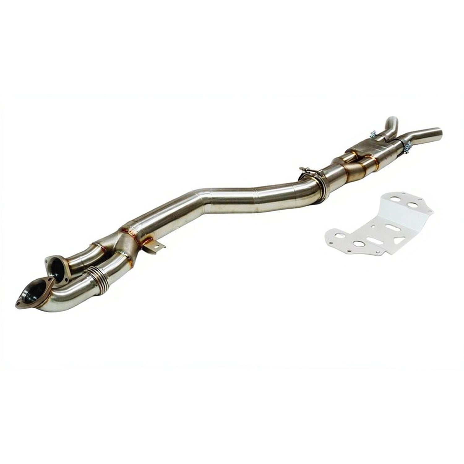 BMW S58 4" Resonated Single Midpipe & Under Brace (G80 G81 M3, G82 G83 M4 & X3M X4M LCI)