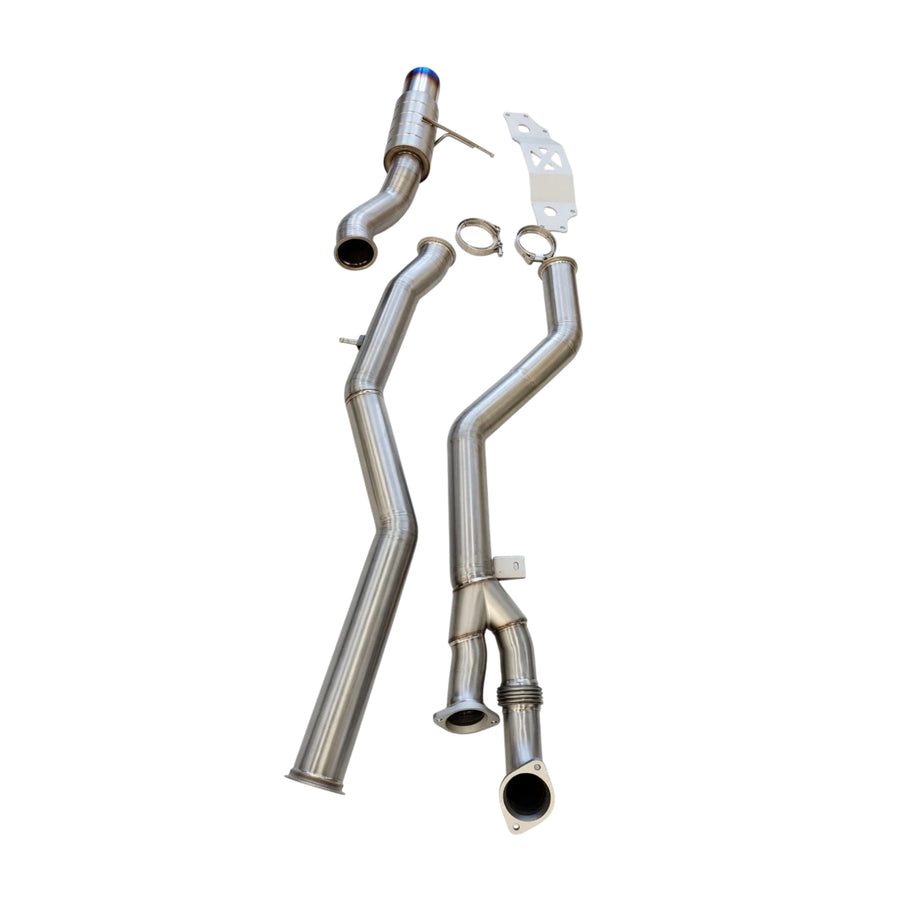 BMW S58 Titanium Racing Cat Back Single Exit (G80/G81 M3 & G82/G83 M4)