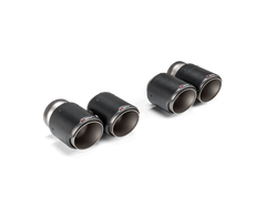 Akrapovic 2021+ BMW G87 M2, G80 M3 & G82 M4 Classic Carbon Design Tail Pipe Set