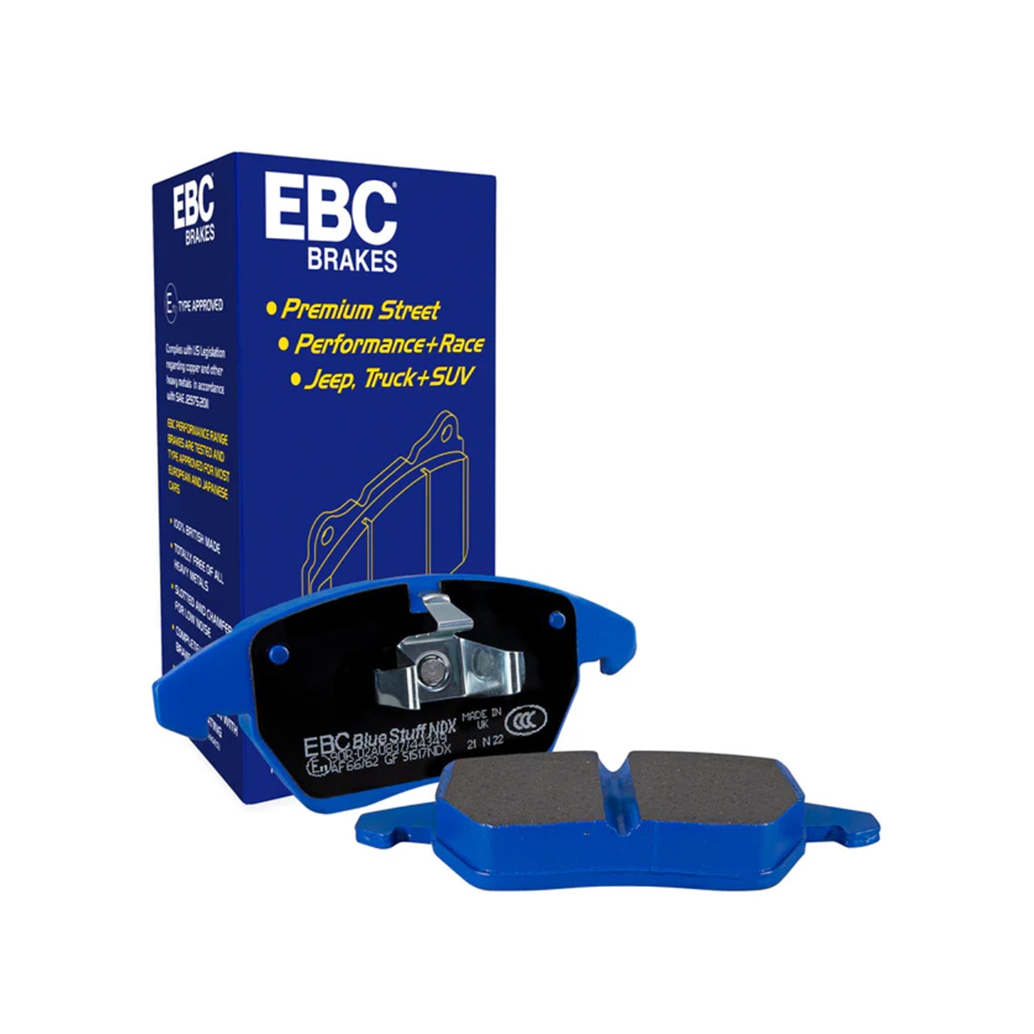 EBC Bluestuff DP52415NDX rear brake pads for BMW G20 M340i, G22 M440i, G42 M240i and Toyota GR Supra – high-performance track day pads
