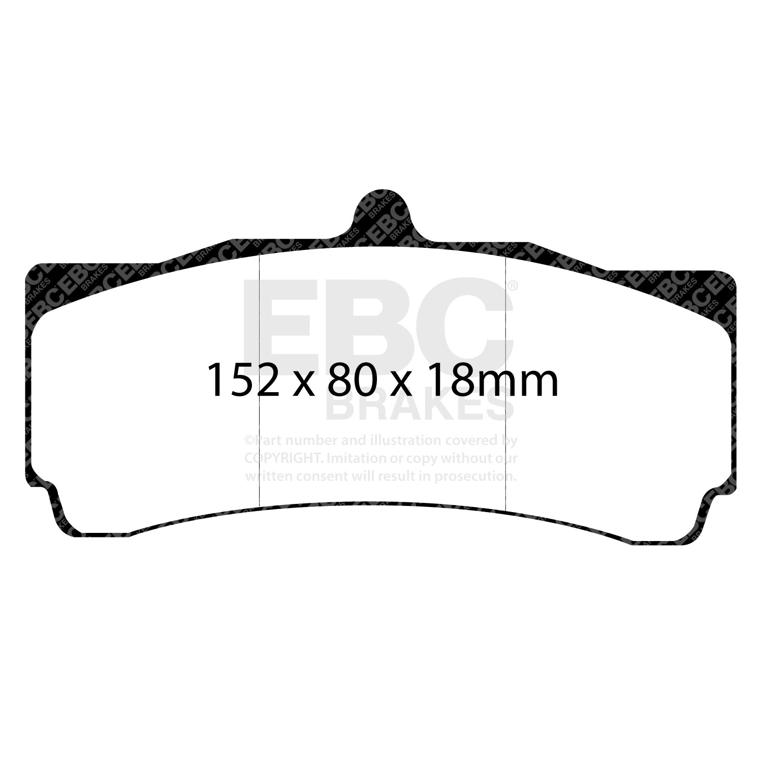 EBC BMW RP-X Racing Replacement Front Brake Pads For EBC F8X Apollo Big Brake Kit DP8006RPX