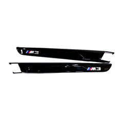 Genuine BMW F80 M3 Gloss Black Replacement Front Fender Badge Vent Trims