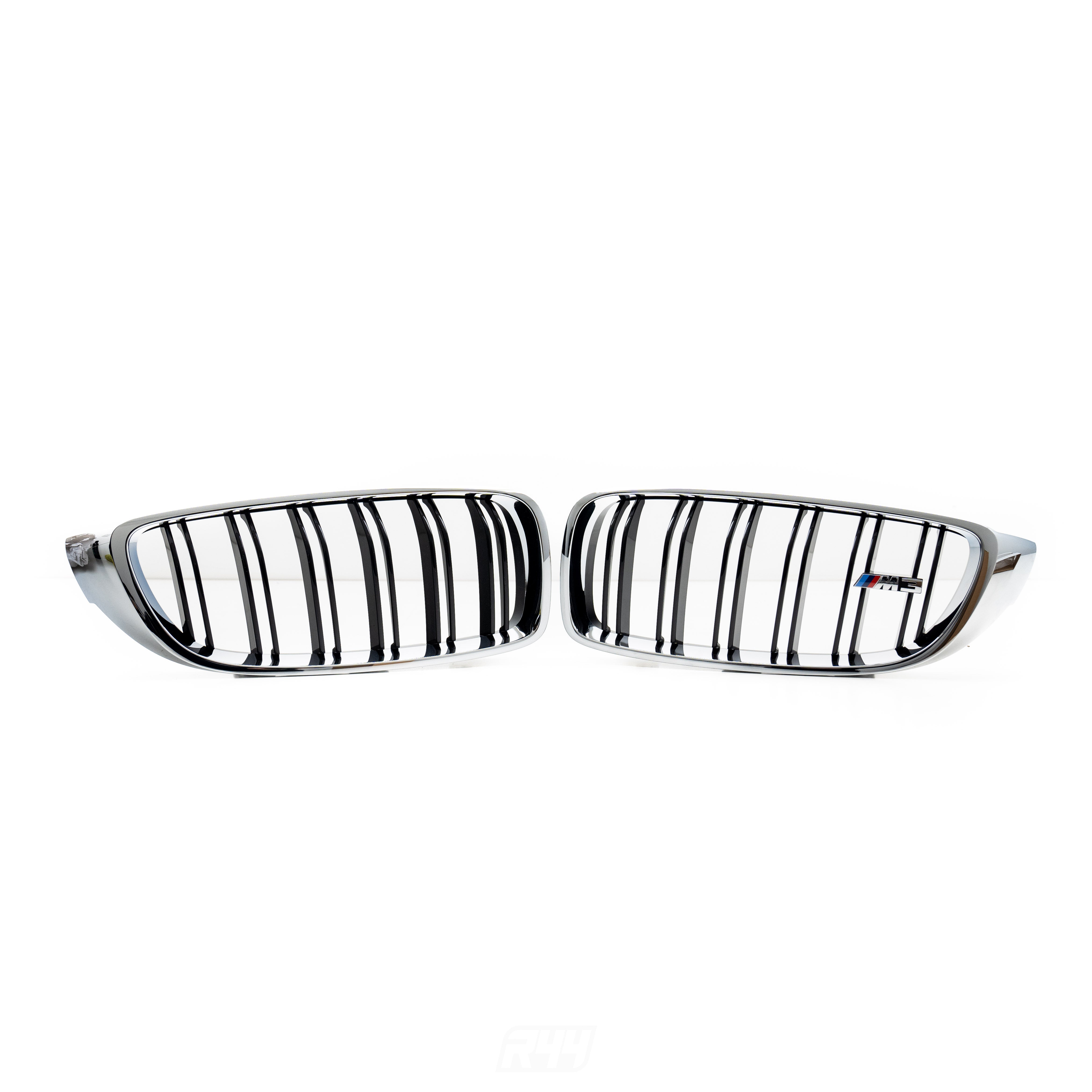 Genuine BMW F80 M3 OEM Chrome & Black Front Grilles 51138054332 & 51138056411