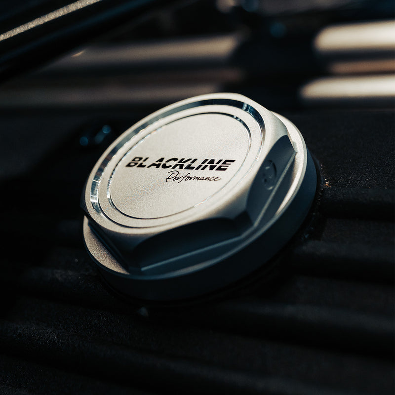 GoldenWrench BMW S54, S65 & S85 BLACKLINE Performance Heritage Motorsport Oil Cap In Silver