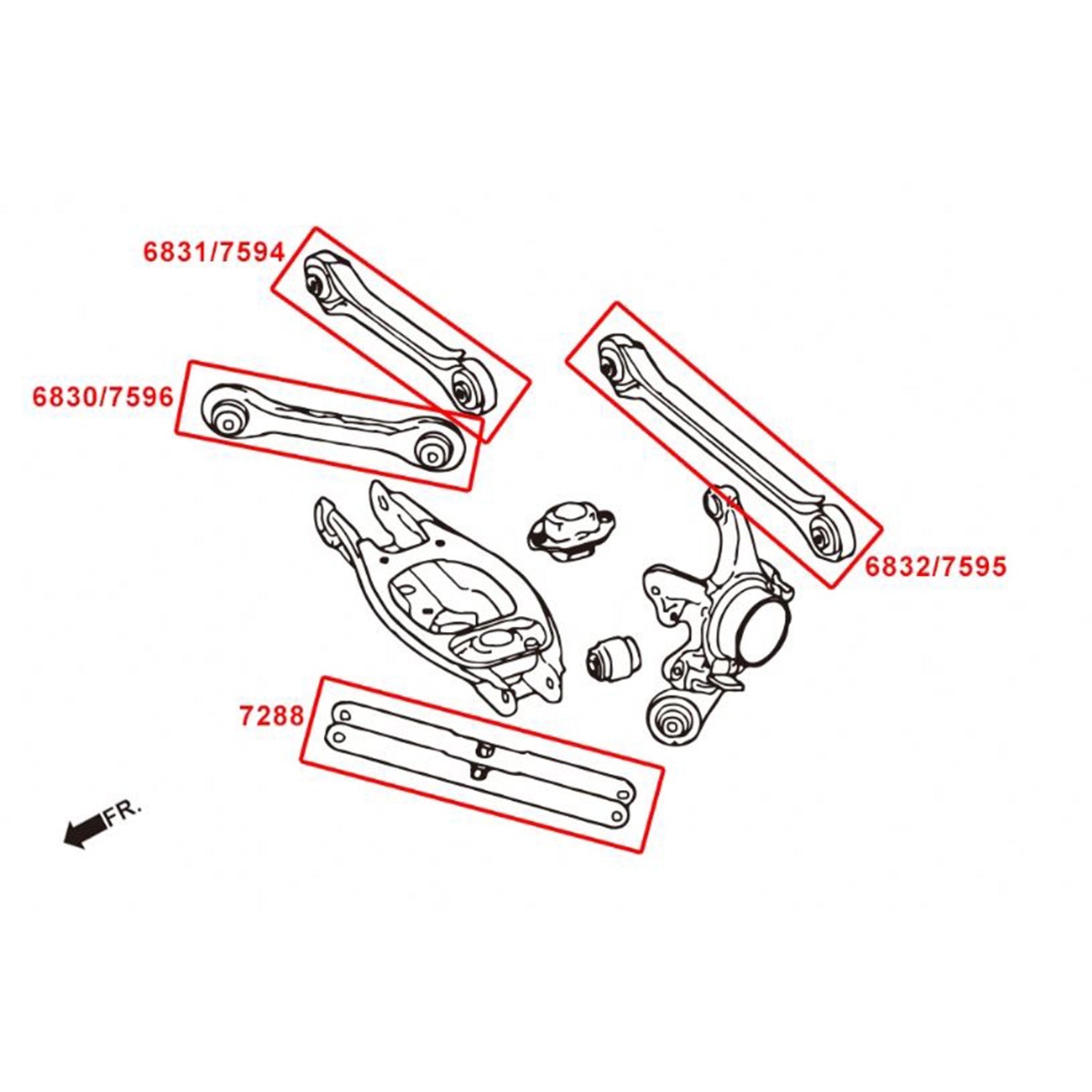 HARDRACE BMW 3 Series (E90) Adjustable Rear Camber Arm (7594) — image 2