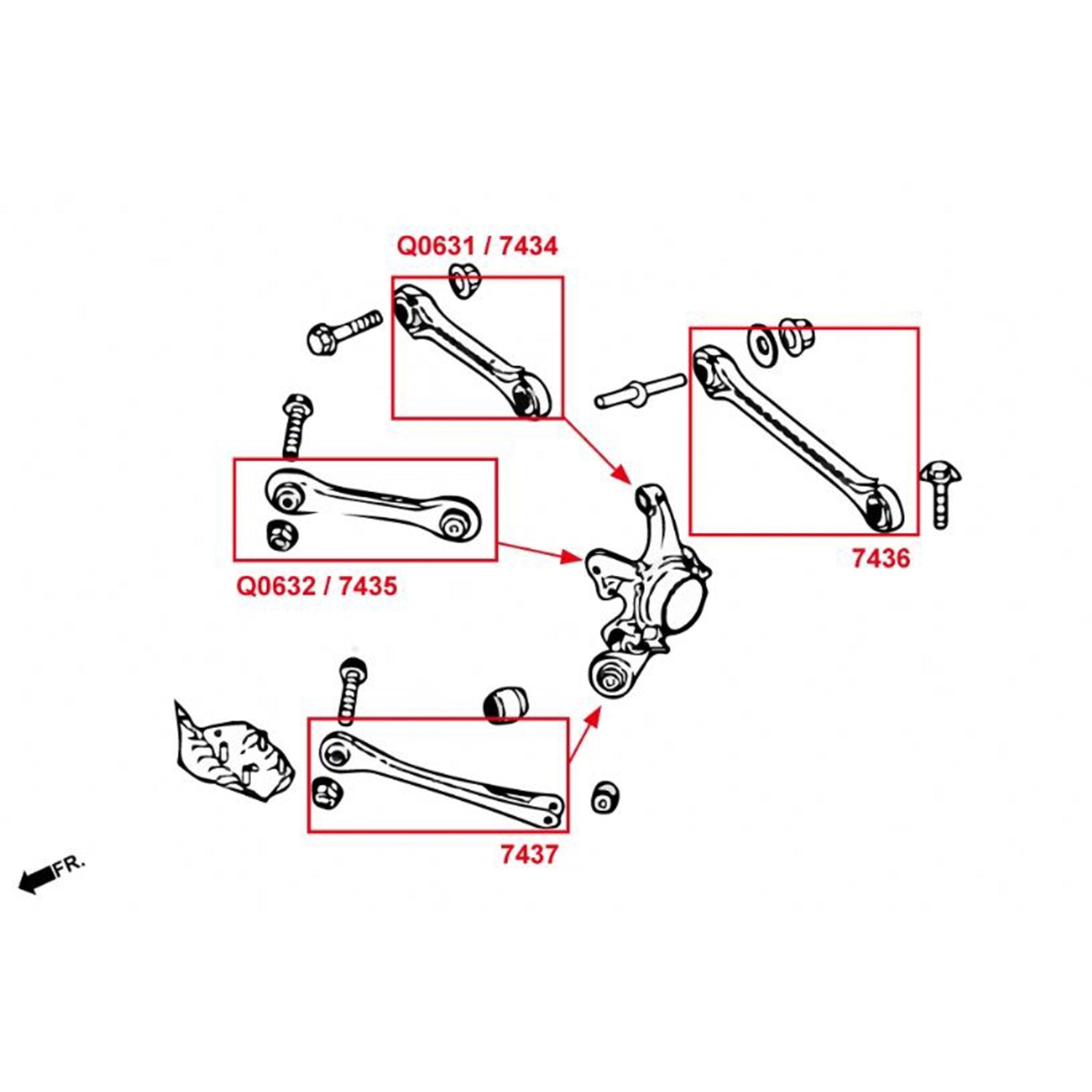 HARDRACE BMW 3 Series (F30) Adjustable Rear Trailing Arm (7437) — image 4