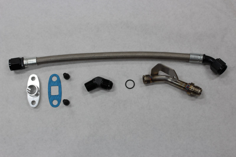 DOC Race BMW N54 Oil Drain Line For Top Mount Turbo