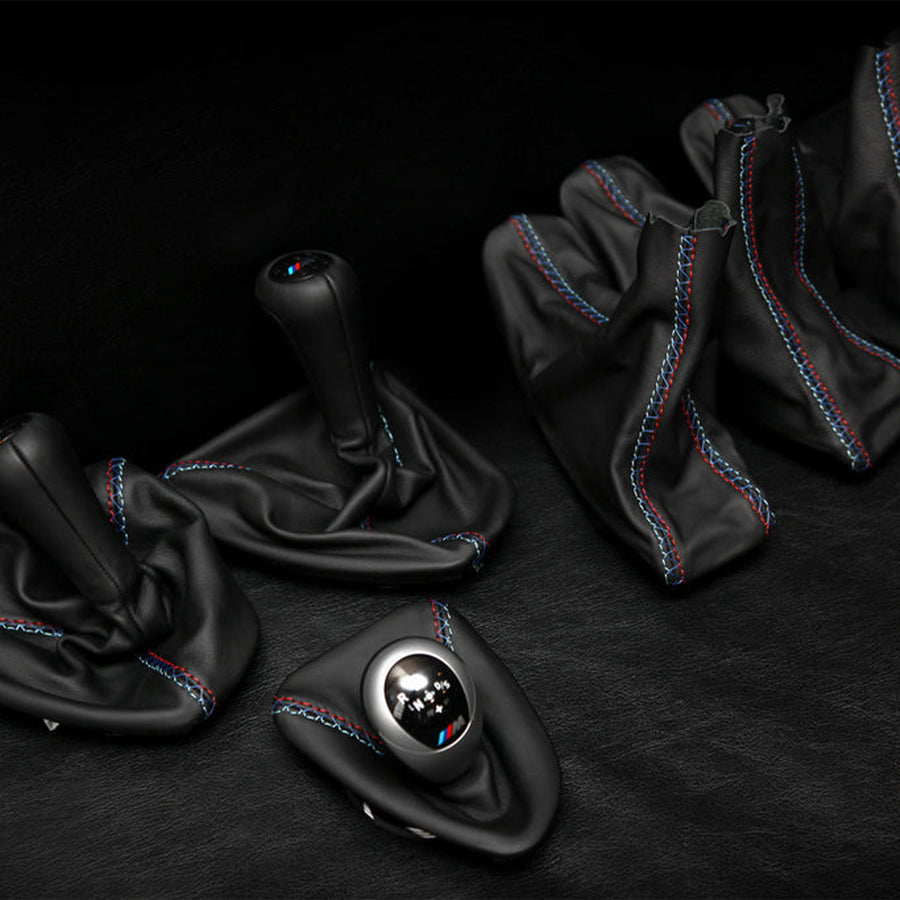 IND BMW E90, E92 & E93 M3 Tri-Colour Leather Shift Boot
