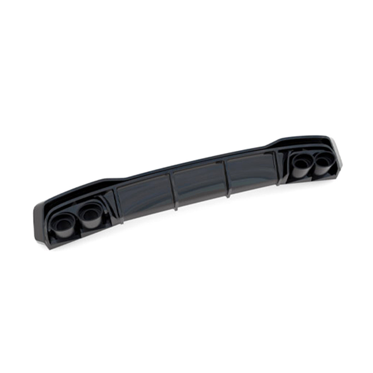 Maxton Design Rear Valance + Black Exhaust Ends Imitation compatible with Audi A7 S Line C8 / S7 C8 / C8 Facelift / S7 Facelift