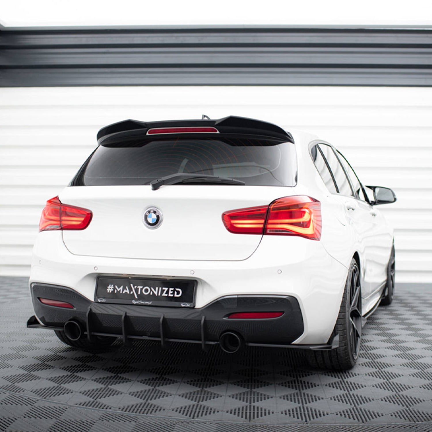 Maxton Design BMW F20/F21 M135i, M140i & 1 Series M Sport 3D Rear Spoiler In Gloss Black