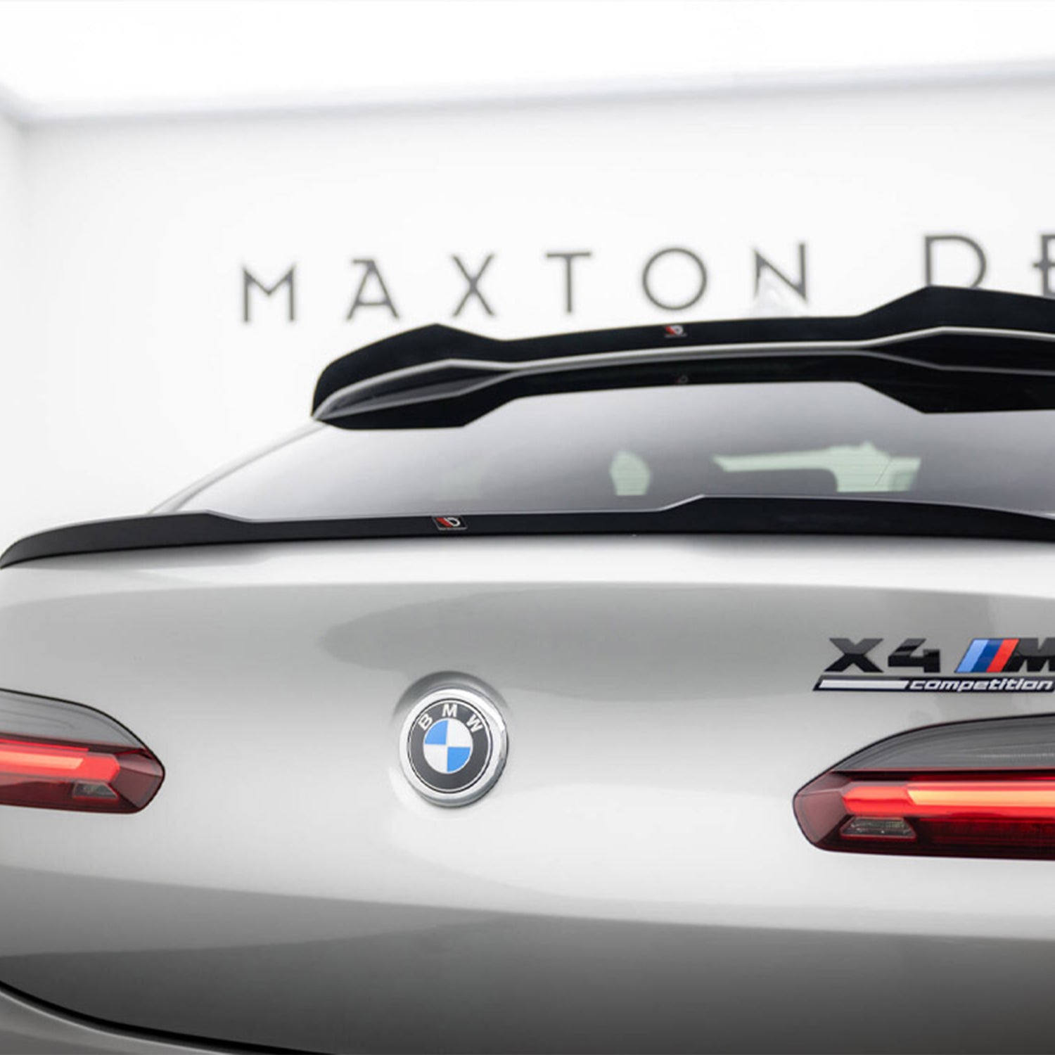 Maxton Design BMW F98 X4M & G02 X4 Pre-LCI Rear Lower Spoiler Cap In Gloss Black (2019-2021)