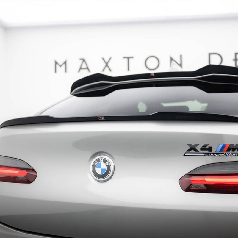 Maxton Design BMW F98 X4M & G02 X4 Pre-LCI Rear Lower Spoiler Cap In Gloss Black (2019-2021)