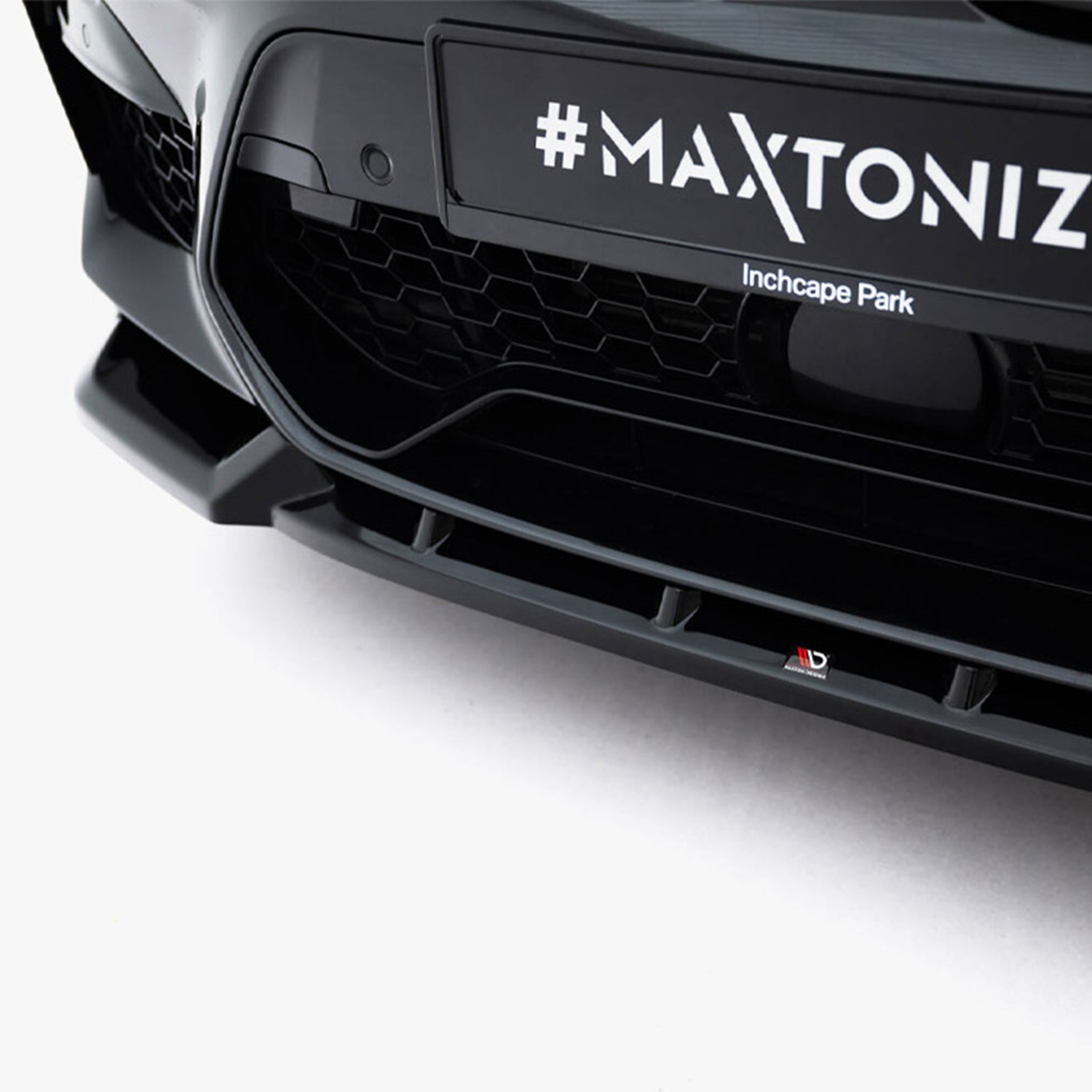Maxton Design BMW F97 X3M Pre-LCI V1 Front Splitter In Gloss Black (2019-2021)