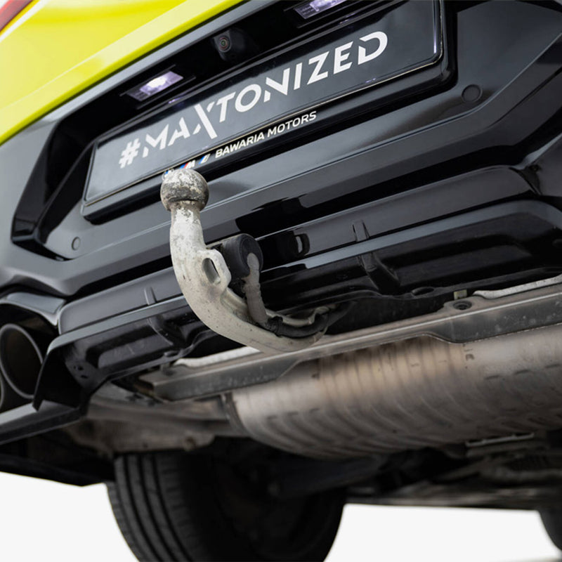 Maxton Design BMW F98 X4M LCI V1 Rear Diffuser In Gloss Black (2022+)