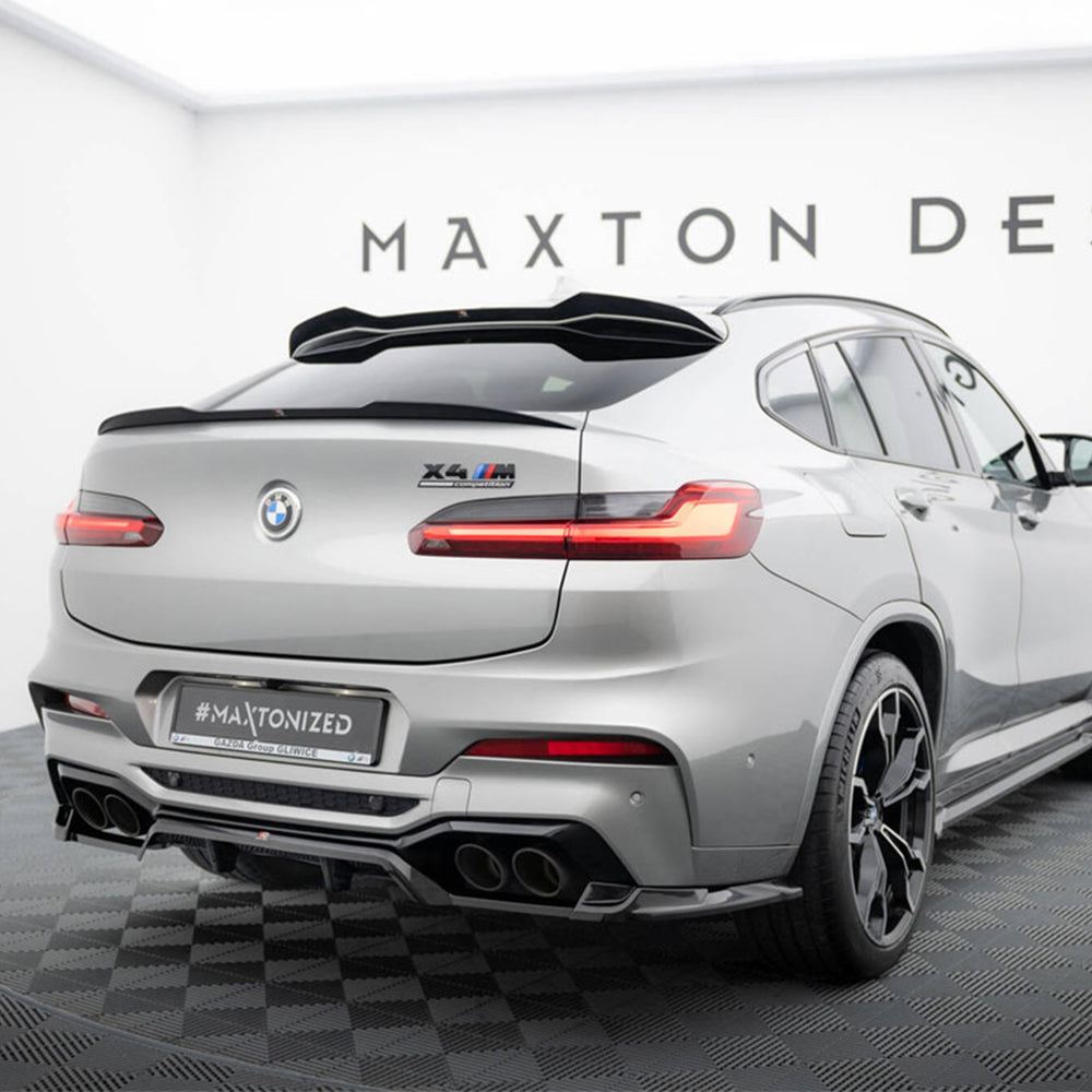 Maxton Design BMW X4M Pre-LCI V1 Gloss Black Rear Diffuser