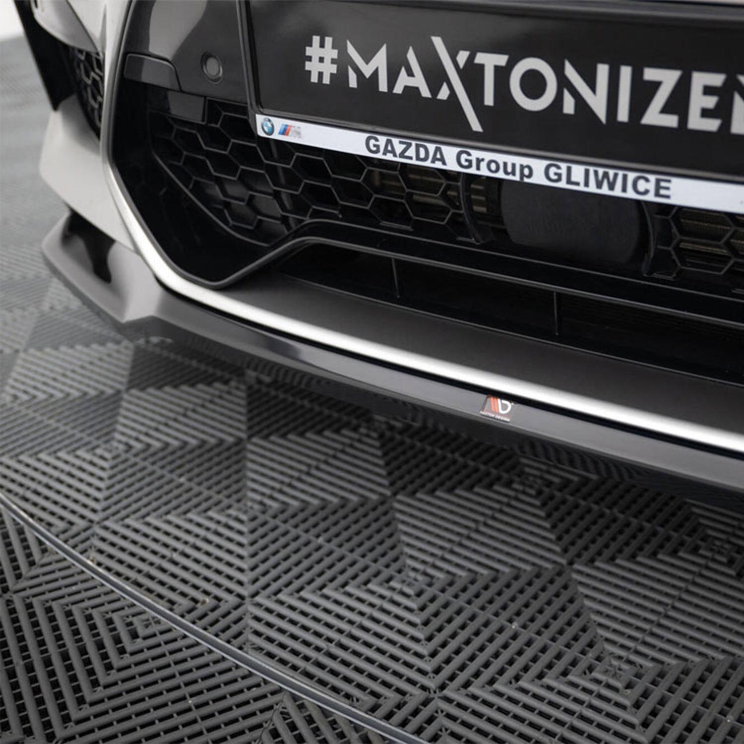 Maxton Design BMW F98 X4M Pre-LCI V2 Front Splitter In Gloss Black (2019-2021)