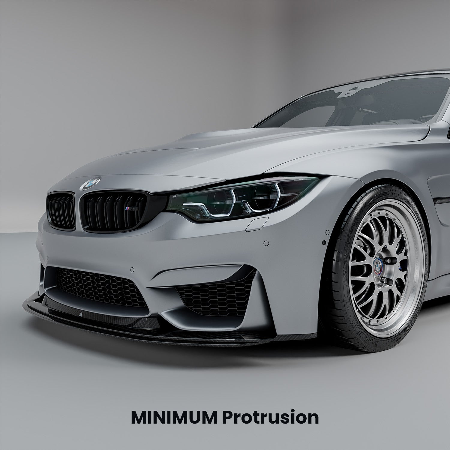 MHC+ BMW F80 M3 & F82/F83 M4 GTX Adjustable Front Aero Add On In Pre Preg Carbon Fibre