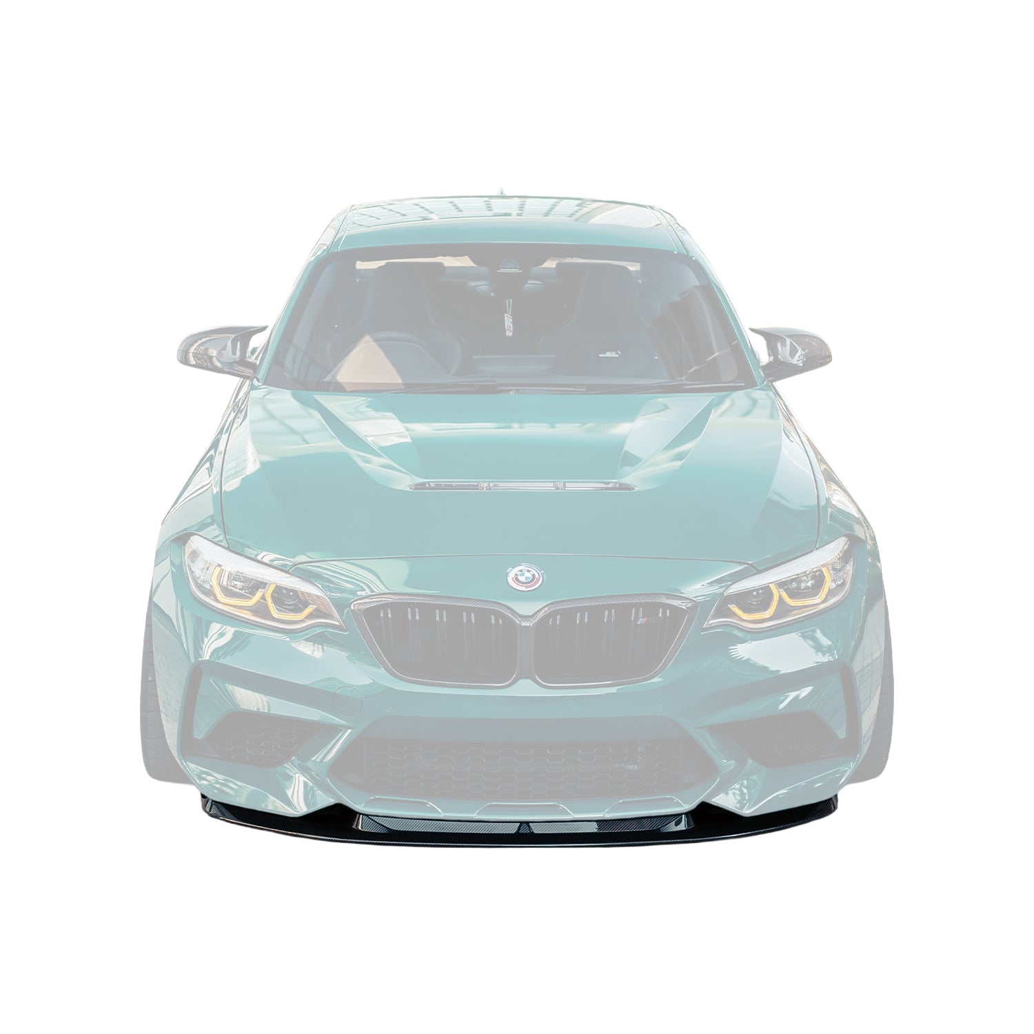 MHC+ BMW F87 M2 Competition S55 GTX Front Splitter In Pre Preg Carbon Fibre