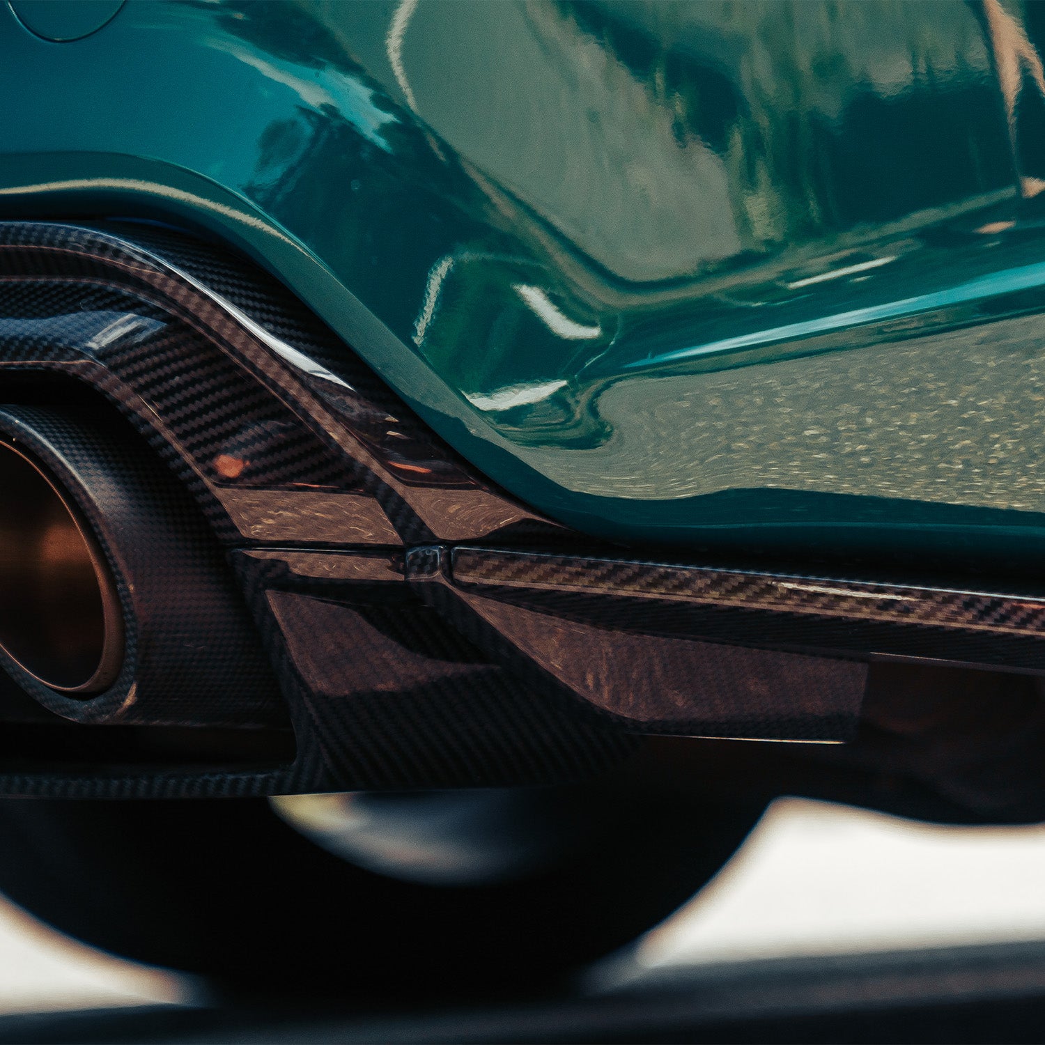 MHC+ BMW F87 M2 & M2 Competition GTX Rear Diffuser Lower Undertray In Pre Preg Carbon Fibre