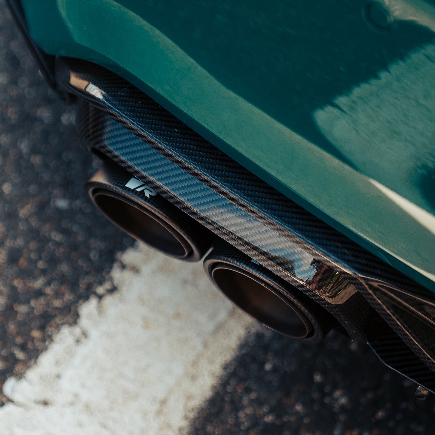 MHC+ BMW F87 M2 & M2 Competition GTX Rear Diffuser Lower Undertray In Pre Preg Carbon Fibre