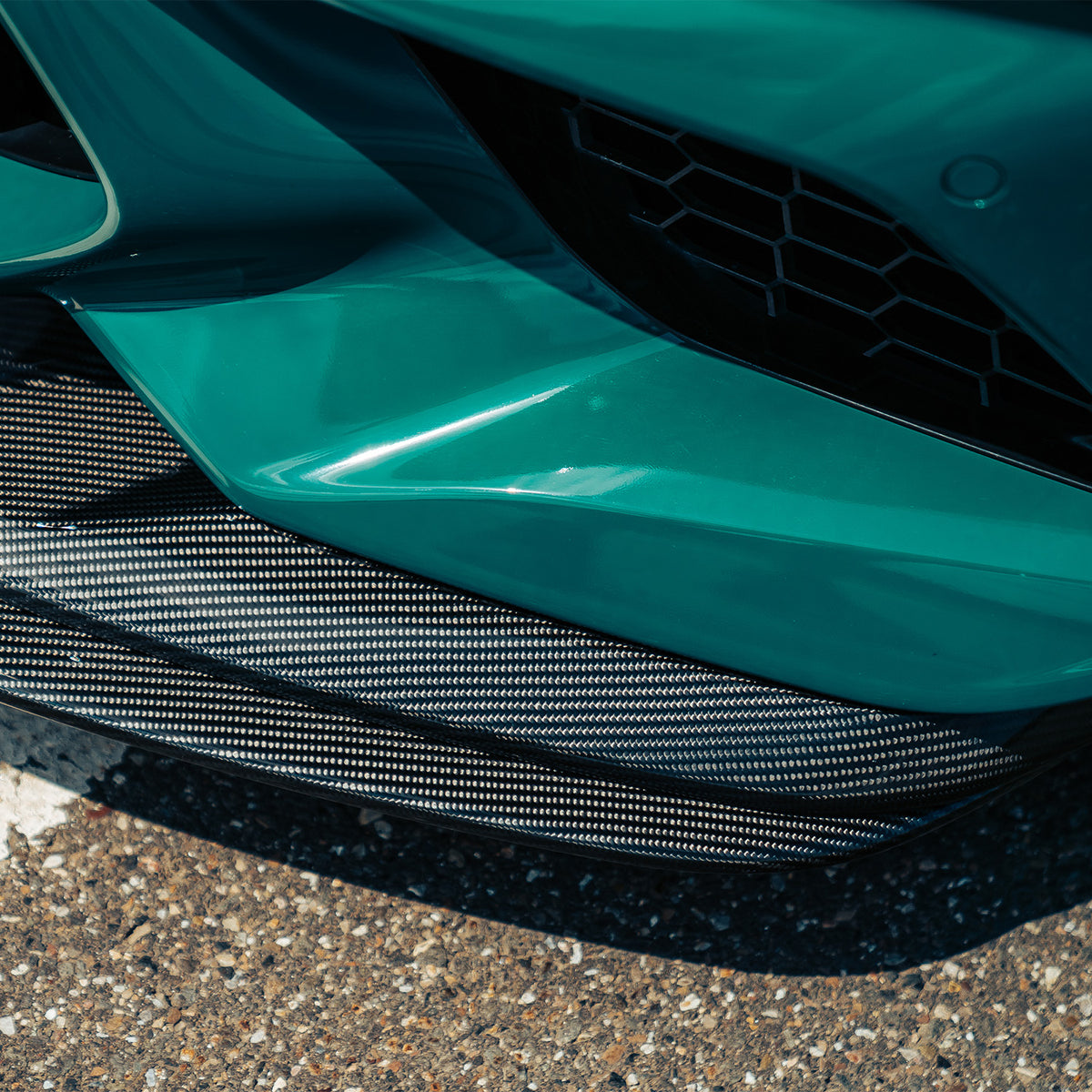 MHC+ BMW F87 M2 & M2 Competition GTX Front Splitter Adjustable Lower In Pre Preg Carbon Fibre
