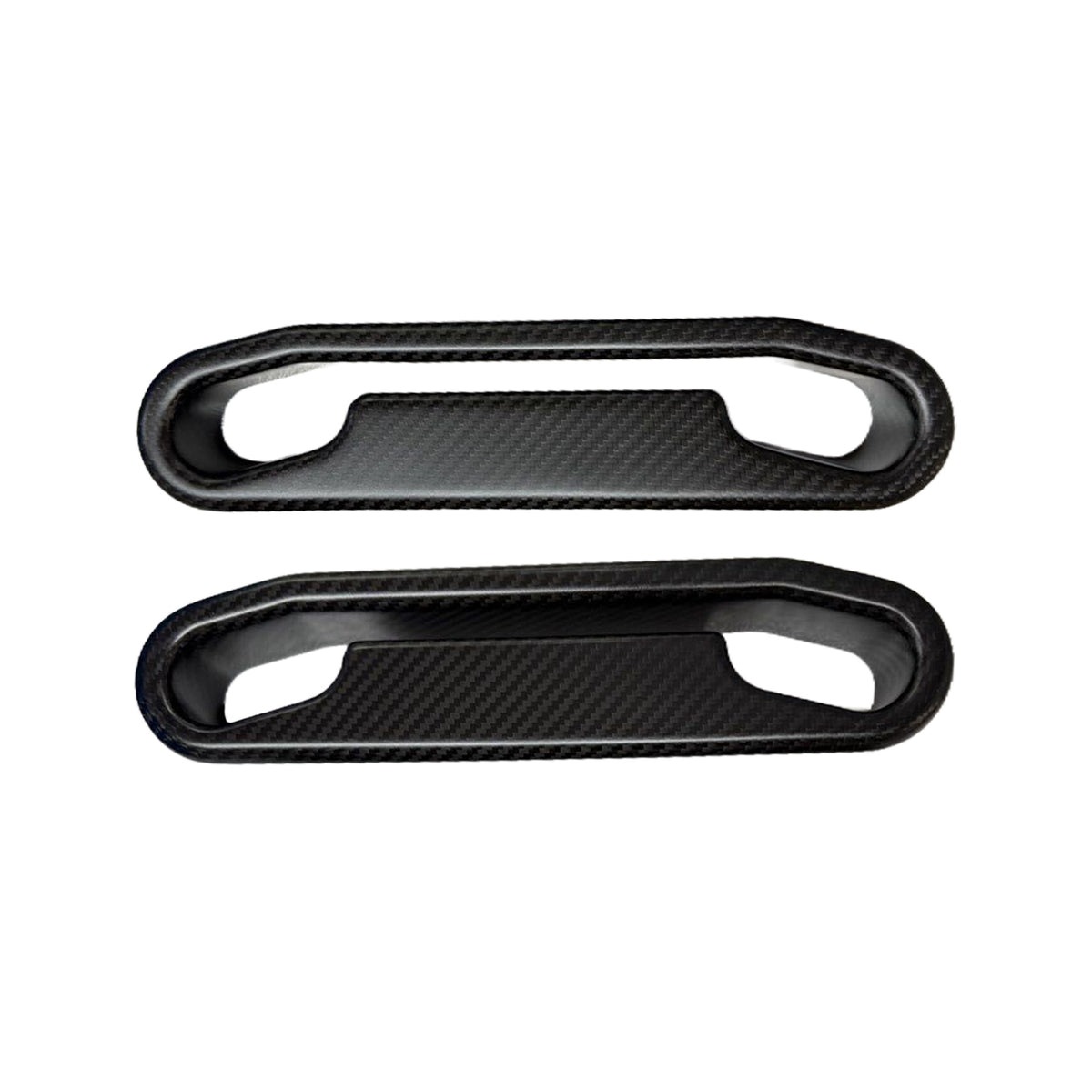 MHC+ Recaro SR2 & SR3 Satin Pre Preg Carbon Fibre Seat Harness Pass Through Inlays Set