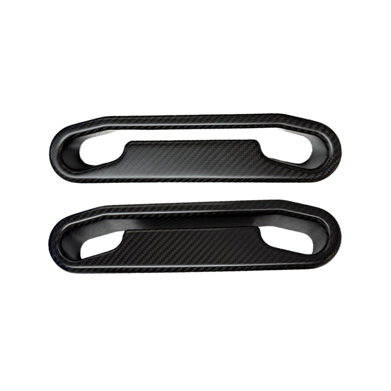 MHC+ Recaro SR2 & SR3 Satin Pre Preg Carbon Fibre Seat Harness Pass Through Inlays Set