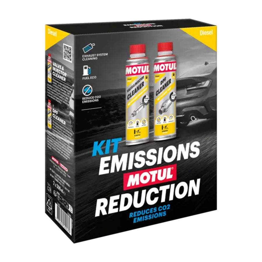 Motul Emissions Reduction Kit Diesel 2 x 300ml Valve & Injector Cleaner DPF Cleaner