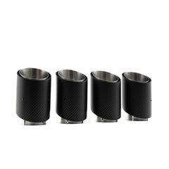R44 BMW G90 & G99 M5 Matte Carbon Fibre Exhaust Tips Set - Minor Imperfection / Grade B
