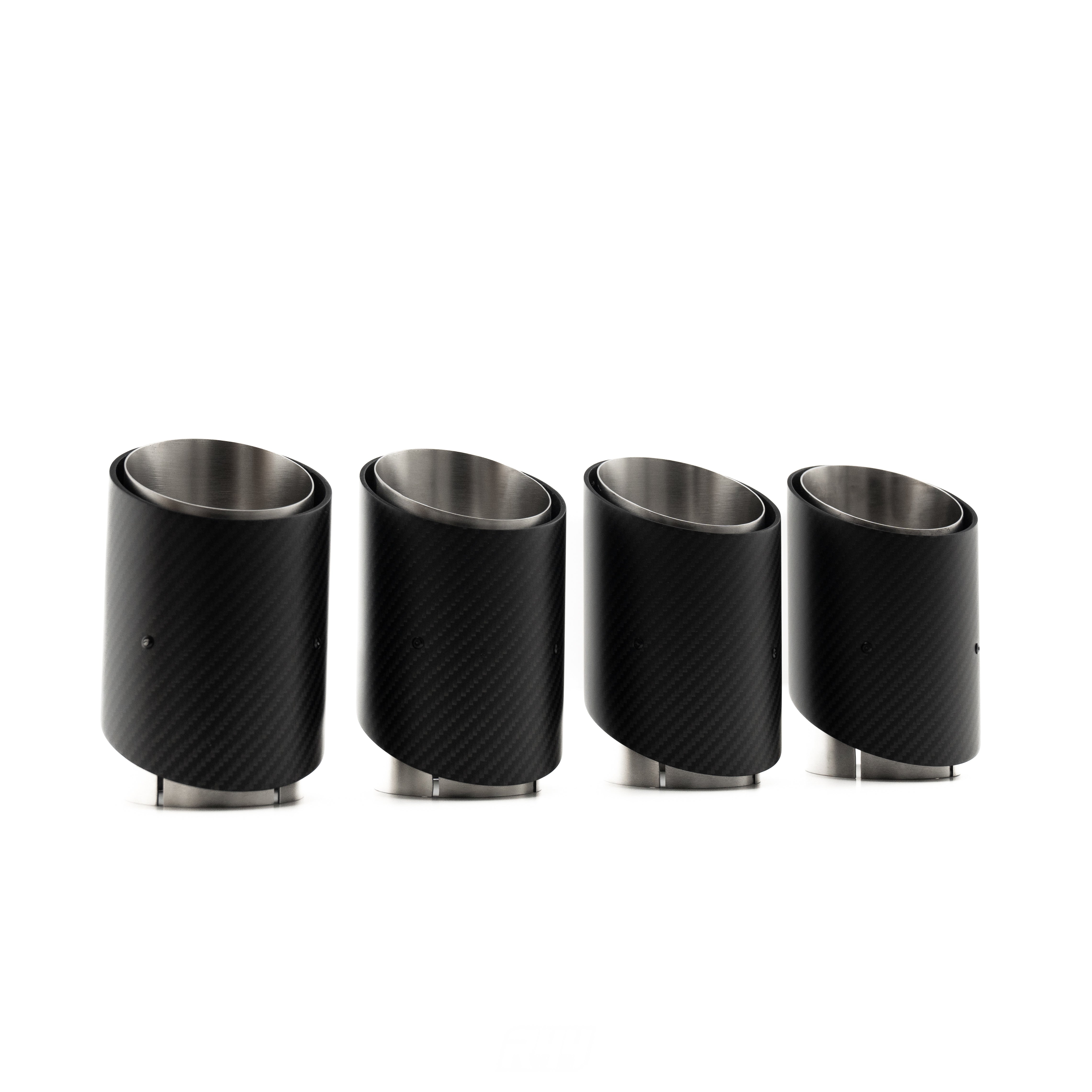 R44 BMW G90 & G99 M5 Matte Carbon Fibre Exhaust Tips Set - Minor Imperfection / Grade B