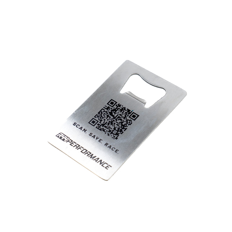 R44 Performance 'Scan. Save. Race.' Bottle Opener