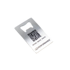 R44 Performance 'Scan. Save. Race.' Bottle Opener