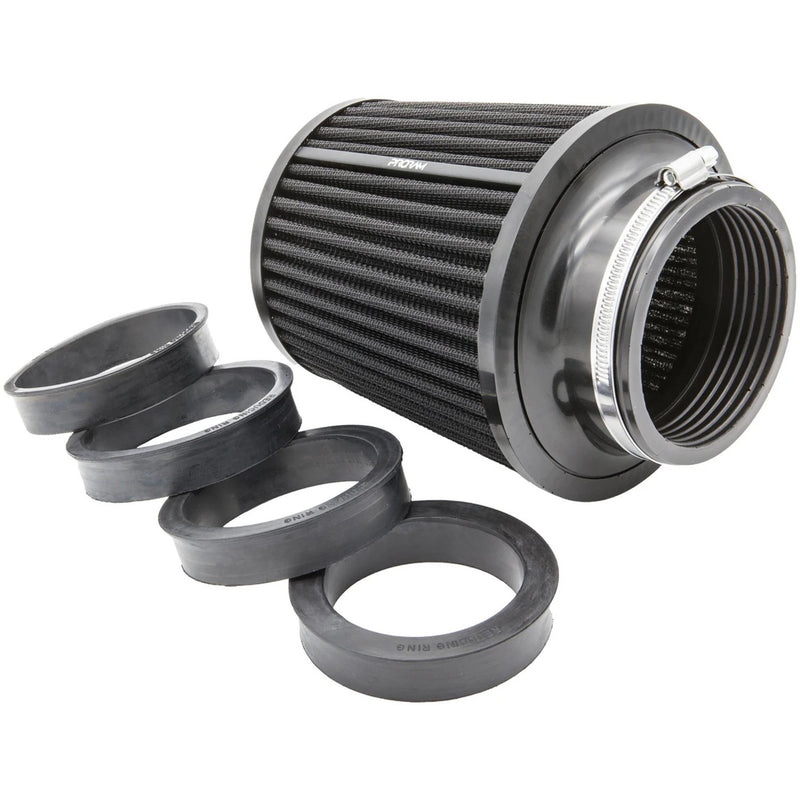 Ramair Pleated Multi Fit Cone Air Filter - 90-70mm (2.75 - 3.5inch)