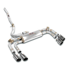 Supersprint BMW U11 X1 M Stainless Steel Rear Exhaust with Valve OO90 Gun Metal Grey