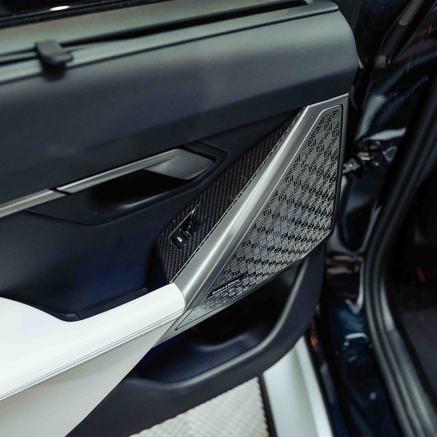 SHFT BMW G90/G99 M5 & G60/G61 5 Series Interior Window Switch Trim Set In Gloss Carbon Fibre