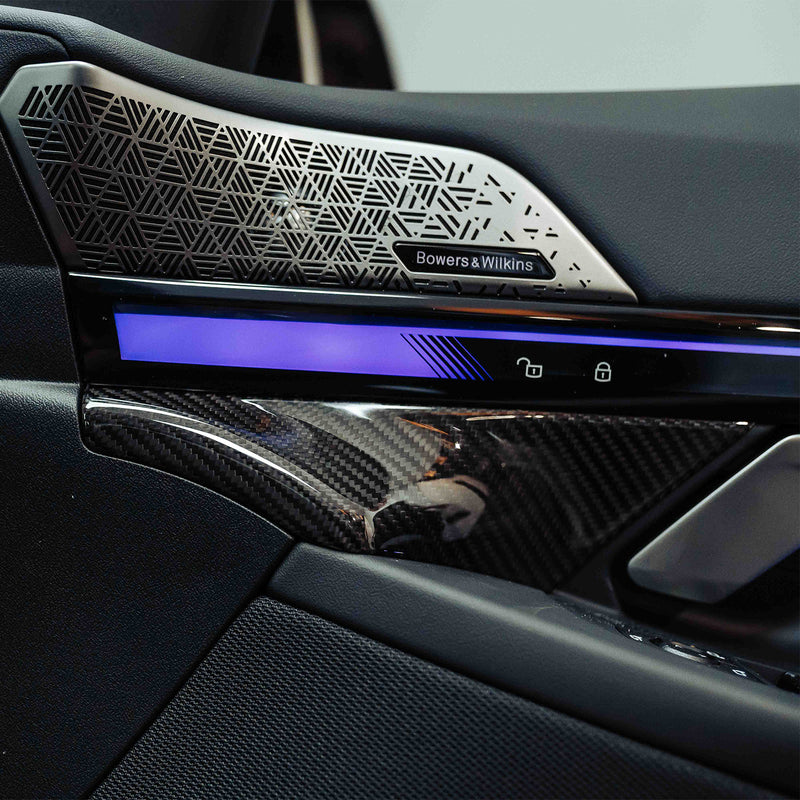 SHFT BMW G90/G99 M5 & G60/G61 5 Series Interior Dashboard Overlay In Gloss Carbon Fibre