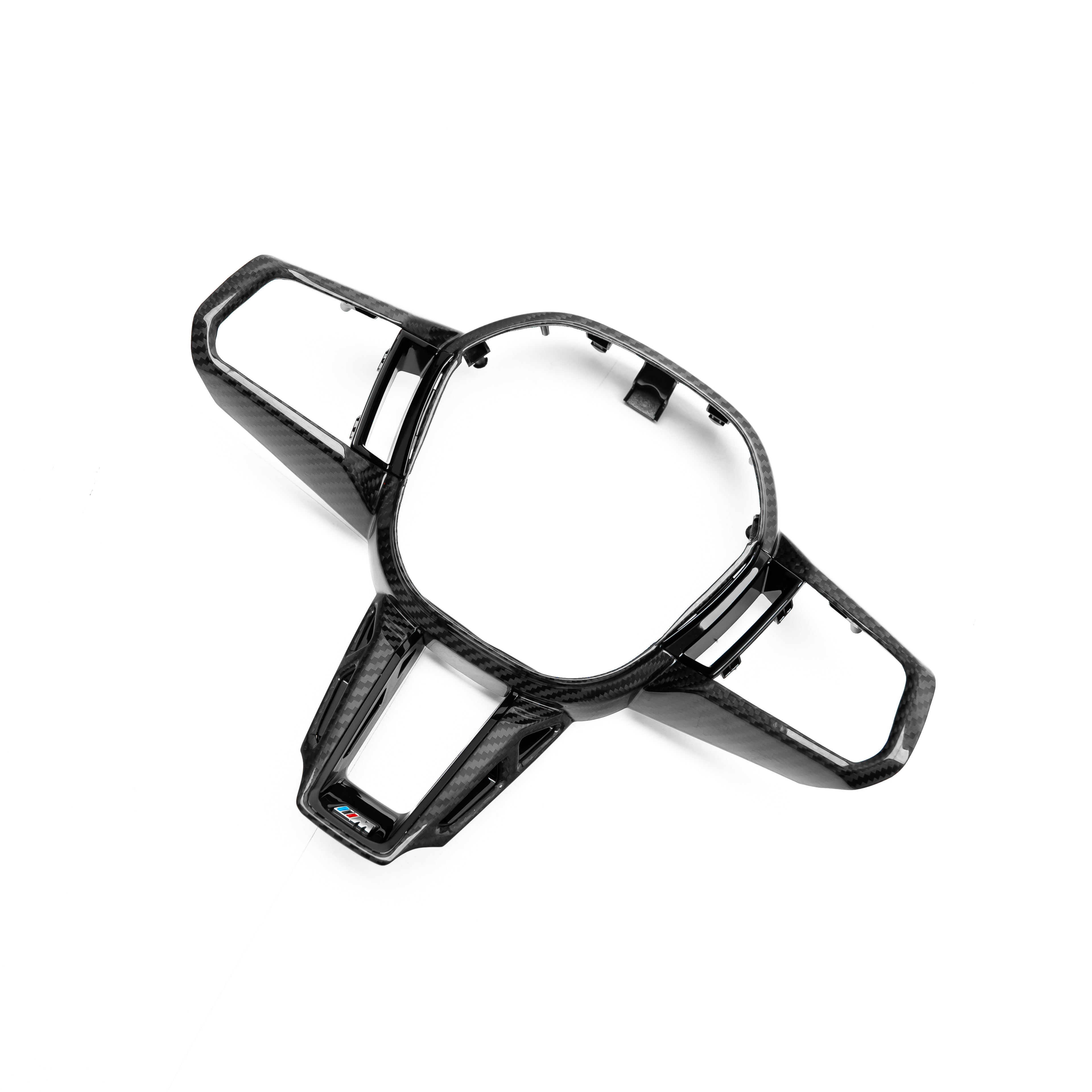 SHFT Gloss Carbon Fibre Steering Wheel Trim For BMW G90/G99 M5, G60/G61 5 Series, G45 X3 & G70 7 Series & more